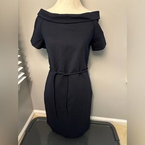 Tory Burch navy blue scoop neck dress